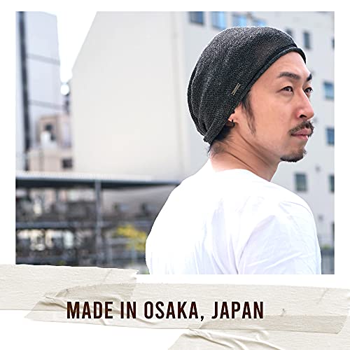 CHARM Linen Beanie Hat Summer Cap - Mens Slouchy Beanie Womens Baggy Knit Cooling Hat