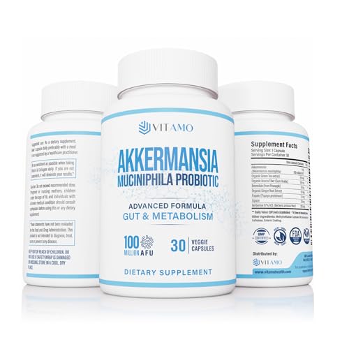 Akkermansia Probiotic & Berberine GLP-1 Support Supplement – 100 Million
