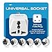 Ceptics India Travel Plug Adapter (Type D) for Pakistan, Nepal, Bangladesh - 3 Pack [Grounded & Universal] (GP-10-3PK)