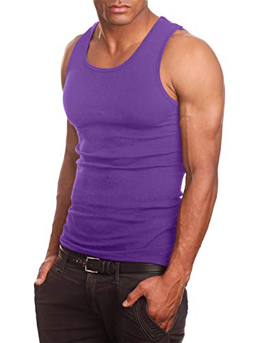 NE PEOPLE Men's Everyday Active Comfy Ribbed Knit Cotton A-Shirts Undershirts Sleeveless Tank Tops S-5XL2