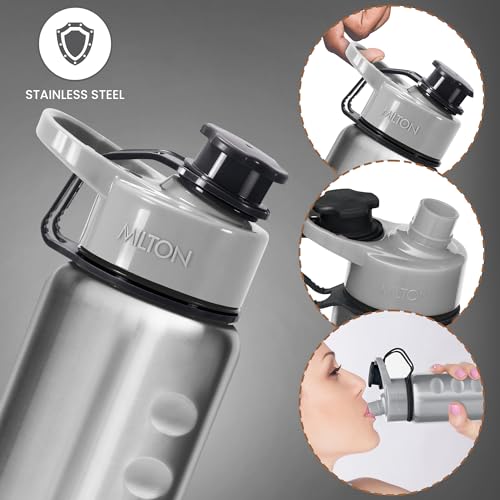 Milton-Gripper-1000-Stainless-Steel-Water-Bottle-920-ml-Silver-Leak-Proof-Easy-Grip-Light-Weight-Easy-to-Carry