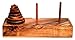 Produktbild Turm v Hanoi 7 rund, Knobelholz Konzentrationsspiel mit 7 runden Scheiben aus Holz, setze den Turm um Aber benutze nur 1 Scheibe, Pagoda Holzpuzzle, Knobelspiel, IQ Puzzle, Brain Teaser,