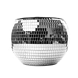 NPW Disco Ball Ice Bucket Large β Retro 70s Cocktail Barware, Holiday Christmas & New Years Eve Decor, Bachelorette Party Gift