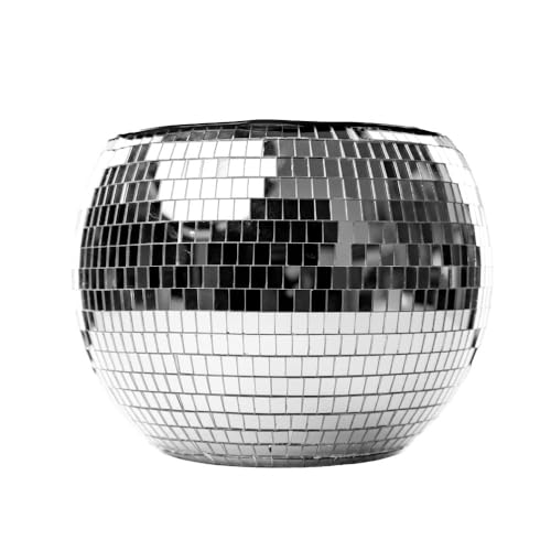 NPW Disco Ball Ice Bucket Large – Retro 70s Cocktail Barware, Holiday Christmas & New Years Eve Decor, Bachelorette Party Gift
