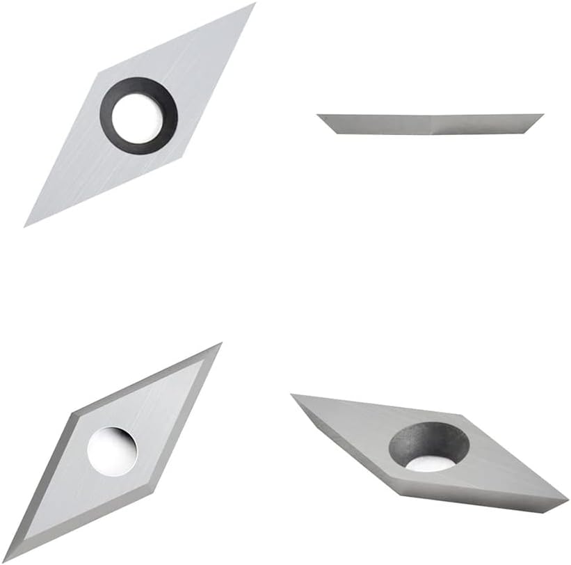 Diamond Carbide Replacement Insert cutter for woodturning, 10 x 28- Dia4.3mm with Sharp Point Indexable carbide cutter fits For Detailer Wood Turning Tools, 10pcs