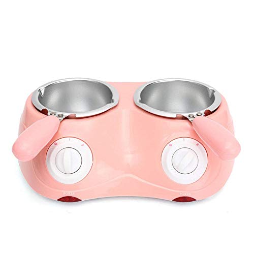 Calentador de Cera Fundidor de Chocolate Eléctrico Set de Fondue Calentador Control automático de Temperatura Anti escaldado con Olla extraíble Derrite la Cera