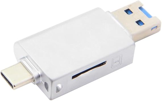 JSER USB-C Type C USB 2.0 to NM Nano Memory Card & TF Micro SD Card Reader Compatible for Huawei Cell Phone & Laptop