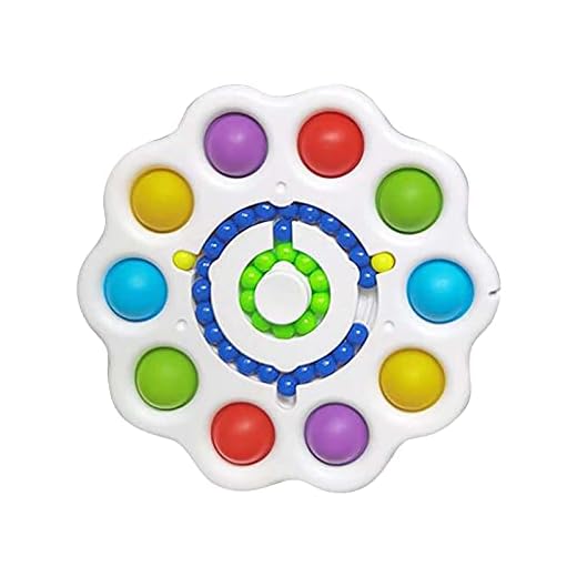 Spinner Sensoriska Leksaker,Simple Decompression Fidget Toys Silikon Vändbräda,Pedagogisk Leksak, Tryckbräda Leksak Anti-stress Handleksaker Unik Finger Leksak för Barn Vuxna