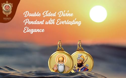 Image of DIVINITI 24K Gold Plated Double-Sided Religious Pendant with Premium Gift Box, Spiritual Locket for Men & Women, Devotional Jewellery for Gifting & Everyday Wear