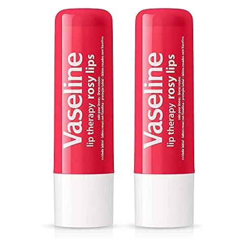 Vaseline Lip Therapy Stick Rosy Lips | Intensive Lip Repair Treatment for Cracked, Dry, and Chapped Lips, 4.8g (2 pack) Cover