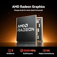 GEEKOM A7 AI Mini PC Ryzen 7 7730U, 32GB RAM 500GB SSD (aufrüstbarer) – Ansicht 4