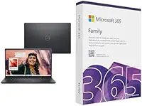 Notebook Dell Inspiron I15-I1300-A80P 15.6' Full HD 13ª Gen Intel Core i7 16GB 1TB SSD Win 11 Preto Carbono + Microsoft 365 Family (12 meses) até 6 usuários