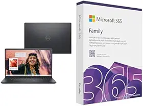 Notebook Dell Inspiron I15-I1300-A80P 15.6' Full HD 13ª Gen Intel Core i7 16GB 1TB SSD Win 11 Preto Carbono + Microsoft 365 Family (12 meses) até 6 usuários