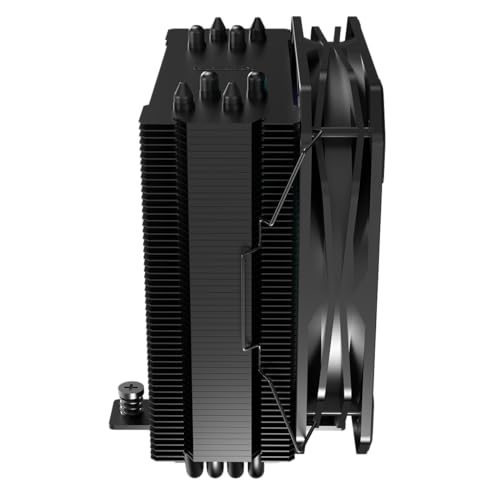 GameMax Sigma 540 ARGB CPU Cooler 200W TDP 4 x 6mm Copper Heatpipes & Aluminium Heat Sink CPU Air Cooler, 130mm ARGB PWM Fan For Intel LGA1700 / 115X / 1200 & AMD AM4 / AM5 | Black - Image 13