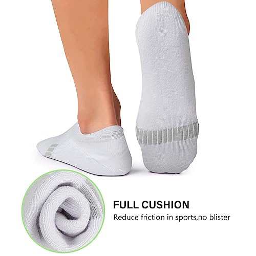 No Show Socks Womens Athletic Cushion Ankle Footies Low Cut 5-6 Pairs4