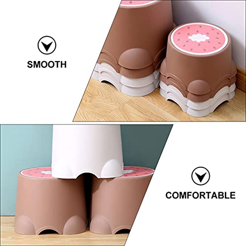 Angoily 3Pcs Baixo Crianças Crianças Otomano Apoio Para Os Pés Cadeira Fezes Tamborete de Etapa Dos