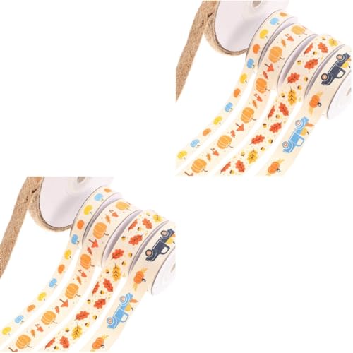 Rubans de Thanksgiving motif camion citrouille pour loisirs créatifs enfant