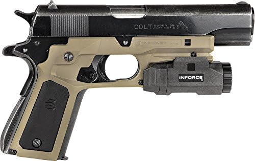 ReCover Tactical CC3P Grip and Rail System with Interchangeable Panels. No Mods Require, Installs in Under 3 Minutes (TAN Frame TAN and Black Panels)