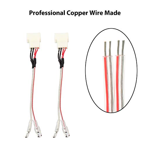 Red Wolf Car Front Door Pro Tweeter Speaker Wiring Harness For 2008-2022 Toyota Rav4 Camry 4Runner Highlander Scion, 2010-2019 Subaru Forester Wrx Outback Factory Speaker Replacement Adapter Connector #TOP4