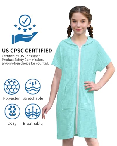Image of BesserBay Boys Girls Swim Cover Up Terry Cloth Swimwear