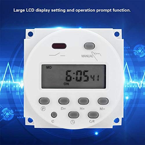 CN101A DC12V LCD Digital Time switch Microcomputer Control Power Timer Relay Switch 220v-240/50-60hz