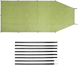 AIMALL Military Green SUV Side Awning 118.1×78.7in Car Canopy Tent 210D Oxford Outdoor Tailgate Shelter with Poles and Sta...