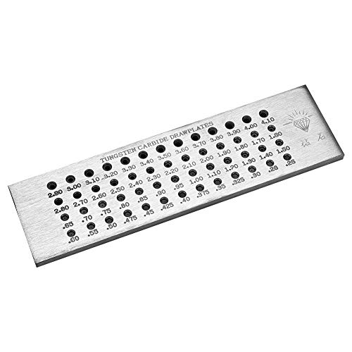 Jewelry Wire Drawplate, Lightweight Round Shape Drawing Plate, Glossy for Jewelry Making Crafts(Round 0.26-4.1)