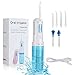 Produktbild Munddusche mit 4 Modi, MANLI Oral Irrigator mit 200ML Wassertank, IPX7 Wasserdicht Wasser Flosser, USB Wiederaufladbarer Zahnreiniger, Zahnreiniger mit 5 Düsen und Zungenreiniger für Haus und Reise