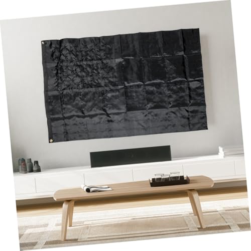 Drapeau américain noir brodé VICASKY | 4 pièces de décoration - 4