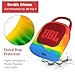 MGZNMTY Portable Silicone Case for JBL Clip 5 Ultra Bluetooth Speaker with Removable Strap for Boat Bike Golf Cart (Iridescent)