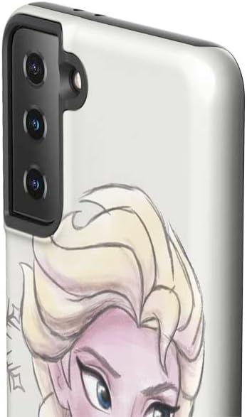 Skinit Pro Phone Case Compatible with Galaxy S21 Plus 5G - Officially Licensed Disney Frozen Elsa Snowflakes Art Design