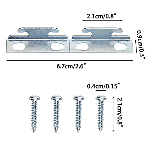 Sumnacon 6 Sets Metal Curtain Rods Brackets - Sturdy Curtain Rod Holders With Screws, Wall Mounted Single Curtain Rod Support Hooks For Home Office, Silver #TOP3