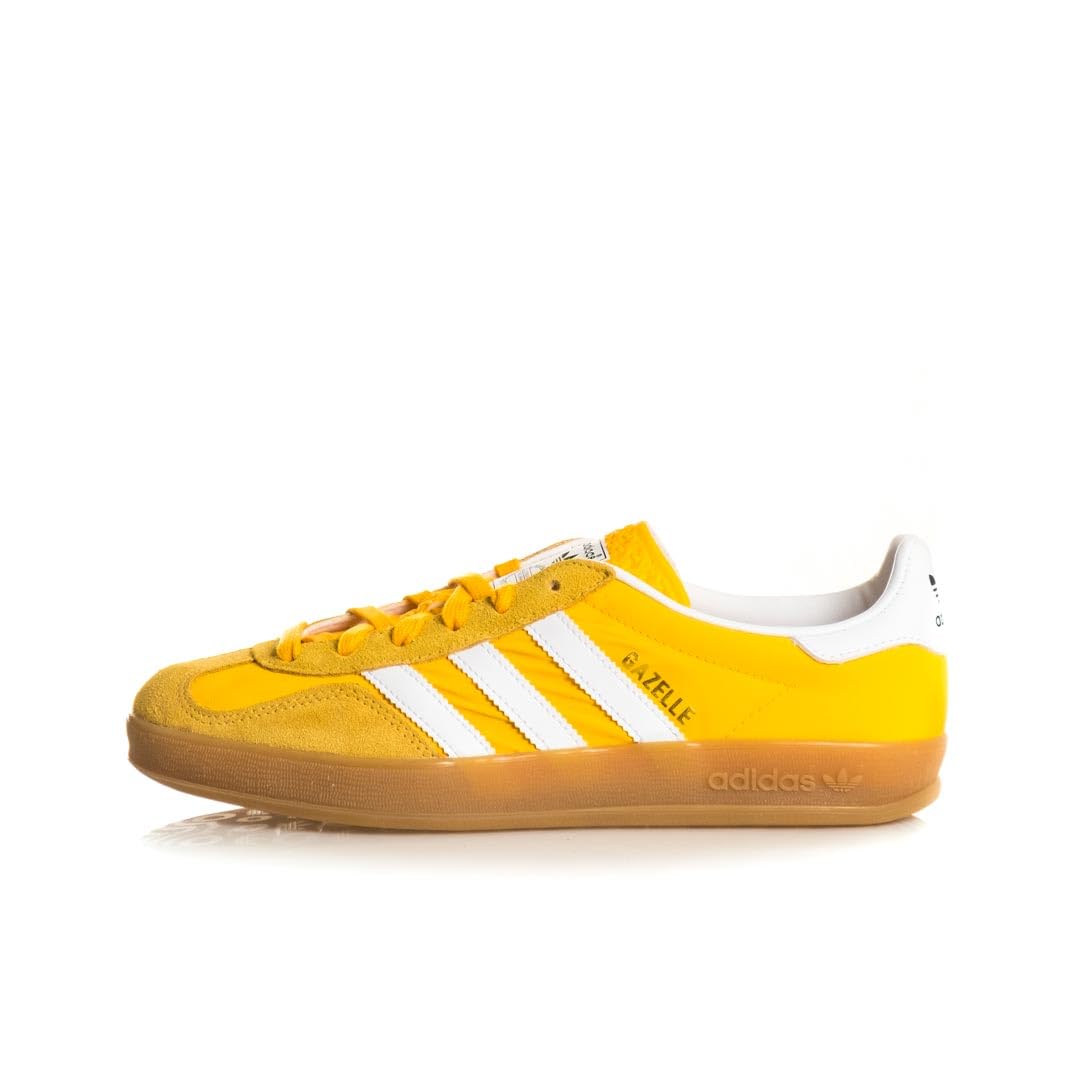 adidas Gazelle Indoor Mens Sneakers, Crew Yellow/Cloud White/Almost Yellow, Size 10.5