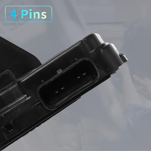 Image of X AUTOHAUX Replacement Rear Right Passenger Side Power Door Lock Actuator Motor with Cable for Hyundai Sonata 2011-2014 Door Latch Actuator Assembly No.814203S000 Black