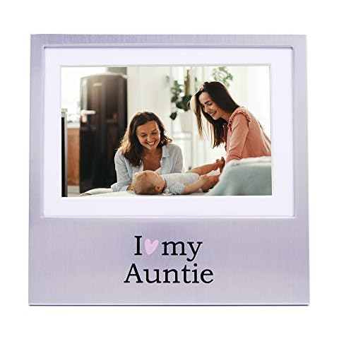 Haysom Interiors I Love My Auntie Brushed Silver 6" x 4" Picture Frame Cover