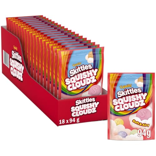 Skittles Squishy Cloudz Fruit, Caramelle Americane Morbide Colorate a tutti