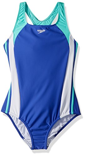 Image of Speedo Girls' Swimsuit One Piece Infinity Splice Thick Strap - Manufacturer Discontinued