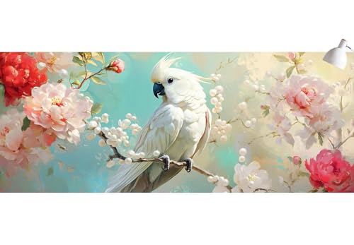 Diamond painting fleur perroquet 5D | Kit de perles diamants à coller - 2