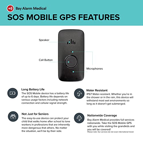 image for Bay Alarm Medical SOS Mobile GPS - Verizon 4G Medical Alert System - C