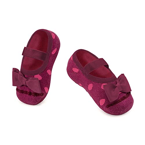 Meia Sapatilha Antiderrapante Bebê Menina Puket 0 A 12 Meses Kit com 3 (0 a 4 Meses)