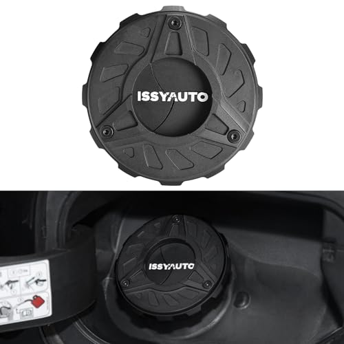 ISSYAUTO Capless Fuel System Fuel Gas Cap Compatible with F150 2021 2022 2023 Capless Fuel Tank Cap Cover Aluminum