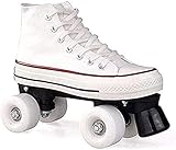 KUXUAN Patines de Lona para Hombre y Mujer,Patines de Dos Hileras,Patines de...