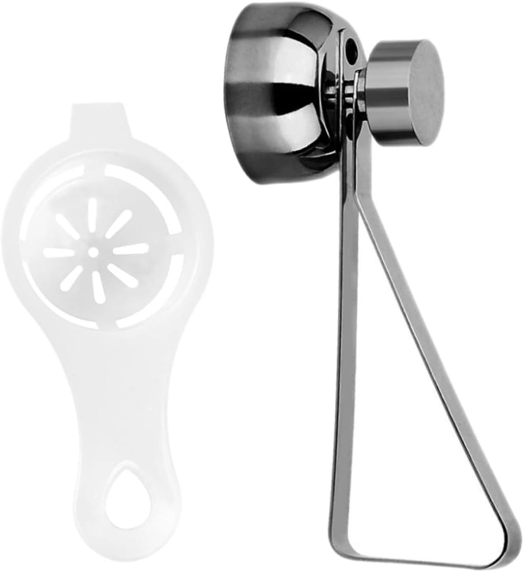 2 Piece Egg Separator with Stainless Steel and Plastic for Eggs