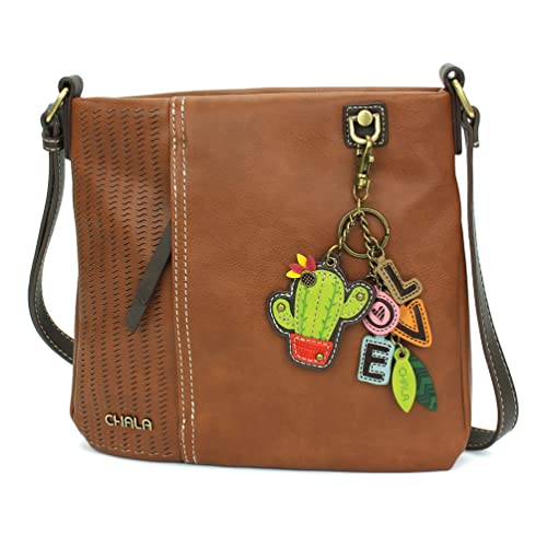 CHALA Laser Cut Crossbody Faux Leather