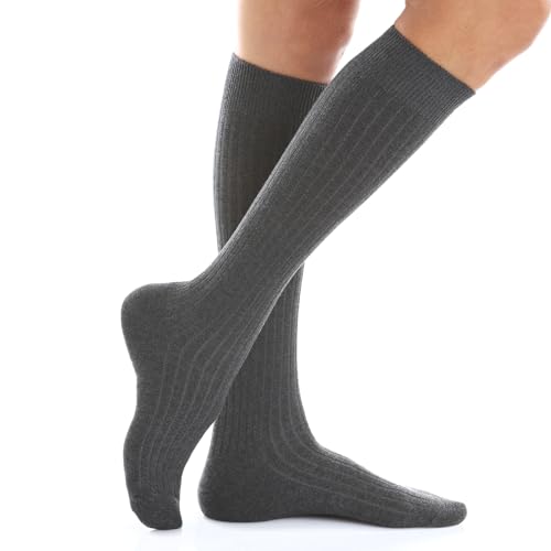 Chaussettes longues femme cachemire contre les pieds froids | Pack 6 paires