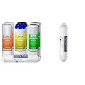 iSpring F7-GAC Reverse Osmosis Water Filter Replacement Cartridge Pack (7 Count) + iSpring FT15 Post Carbon Water Filter