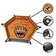Power Beast Dungeon Würfelteller Beholder, Würfelunterlage, Würfelschale, Würfelbrett, Würfelmatte, Kunstleder + 7 Rollenspiel Würfel, Mit Polyedrische Würfel Set, Dungeons and Dragons, D&D.