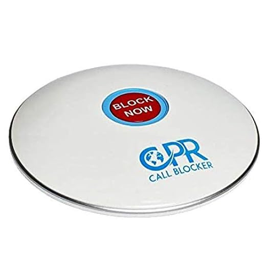 CPR Call Blocker Shield - Pre-programmed With 2000 Scam Numbers Plus The Ability To A Block Further 1500 Numbers At The Touch Of A Button. Caller ID Service Is Required (Gloss White)