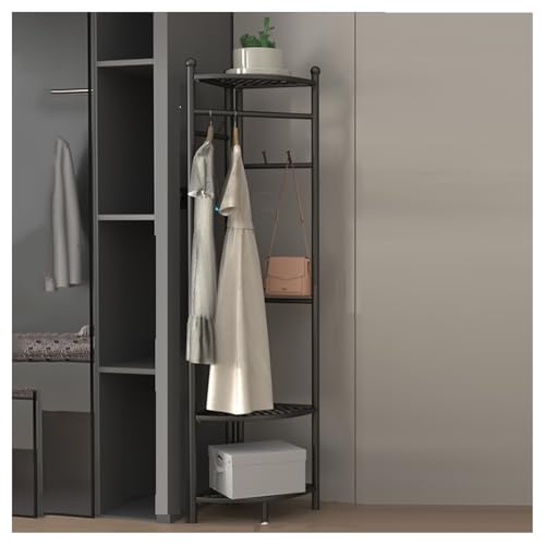 Porte-manteau d'angle en fer pour couloir étroit et entrée encombrée