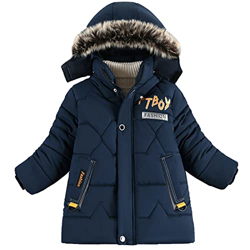 Children Winter Boy Jacket Coat Hooded Coat Fashion Kids Warm Clothes Jacket Boys Jacket Lightweight Coat Clothing